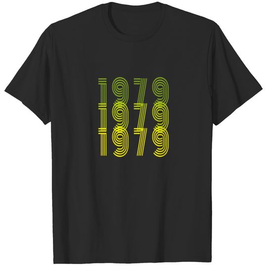 Retro 1979 Text 40. Birthday Classic T-shirt