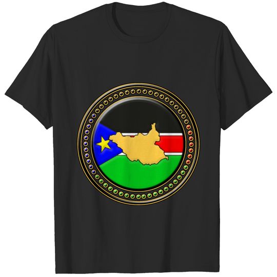Southern Sudan Flag Map T-shirt