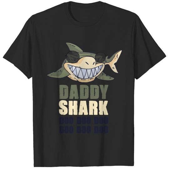 Funny Father's Day - Daddy Shark Doo - Parent T-shirt