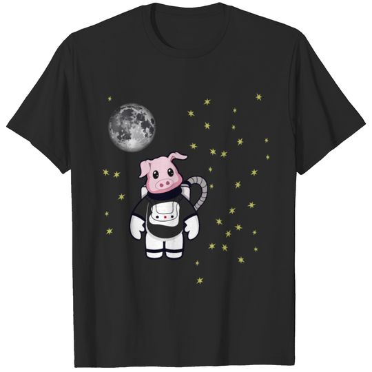 austronauten schweinchen Kopie T-shirt