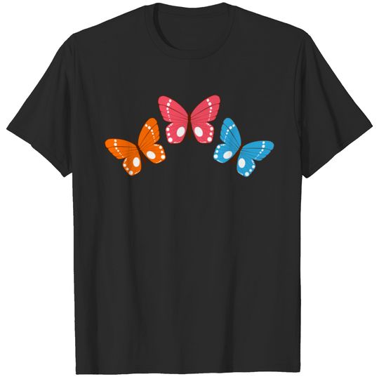 three butterflies T-shirt