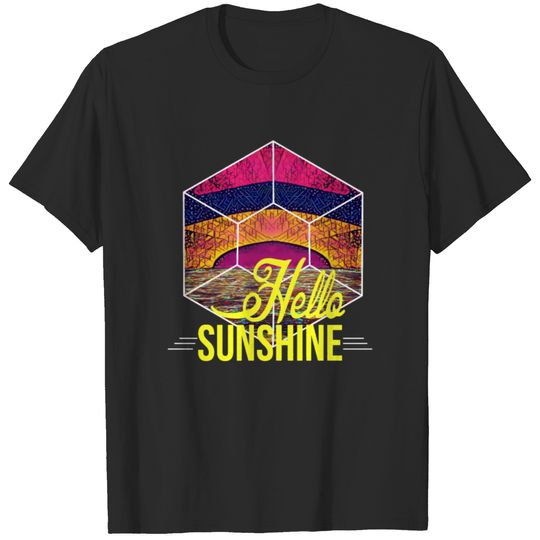 Stylish Abstract Summer T Shirt Gift Hello T-shirt