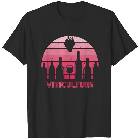 Retro Sunset Viticulture T-shirt
