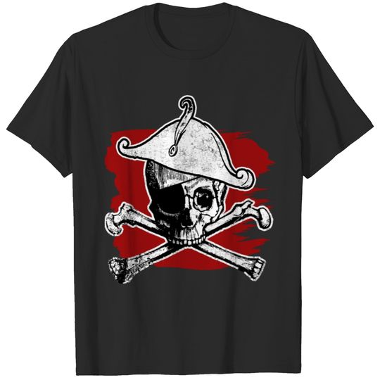 Pirate Flag product Ship Captain Hat Skull Gift T-shirt