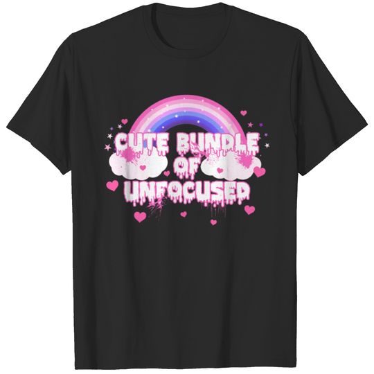Cute Bundle Of Unfocused Rage Rainbow Clouds Drips T-shirt