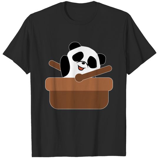cute funny Panda bear Big panda gift bamboo bear T-shirt