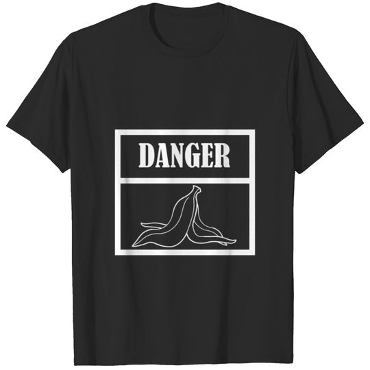 Danger Slippery Banana Banana T-shirt