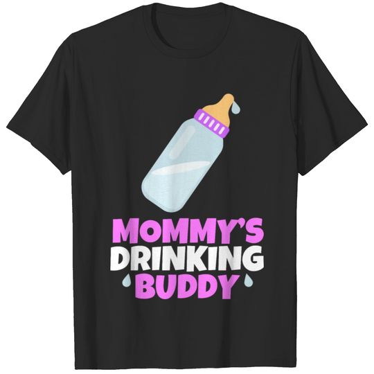 Mommy Drinking Buddy Girl Daughter Gift T-shirt