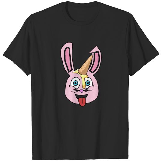 Bunny with unicorn summer unicorn gift Ice Cream T-shirt