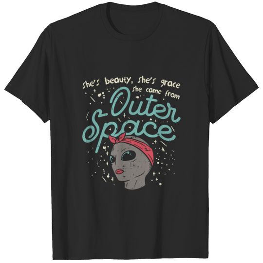 Alien & Mistery: She Came From Outer Space T-shirt