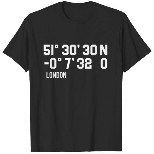 London coordinates T-shirt