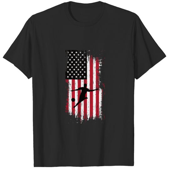Fourth Of July Soccer Shirt American Flag 4th T-shirt