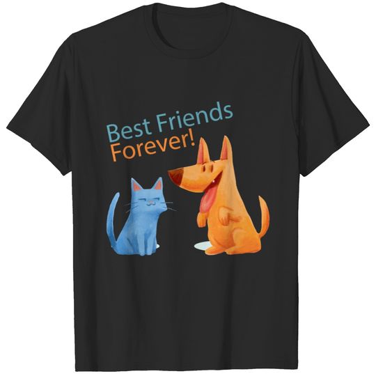 Best Friends Forever Cartoon T Shirt T-shirt