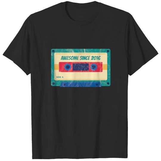 4 th Birthday Celebration Gift Awesome Since 2016 T-shirt
