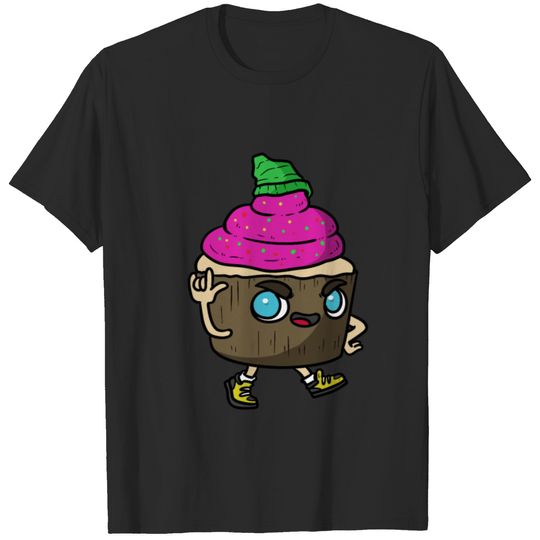 Colorful Cupcake Hipster Outfit T-shirt