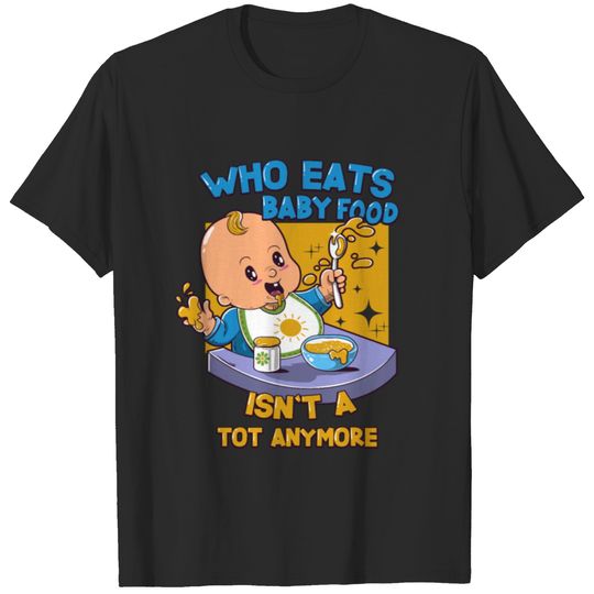 Baby Body with Cute Baby Food Design T-shirt