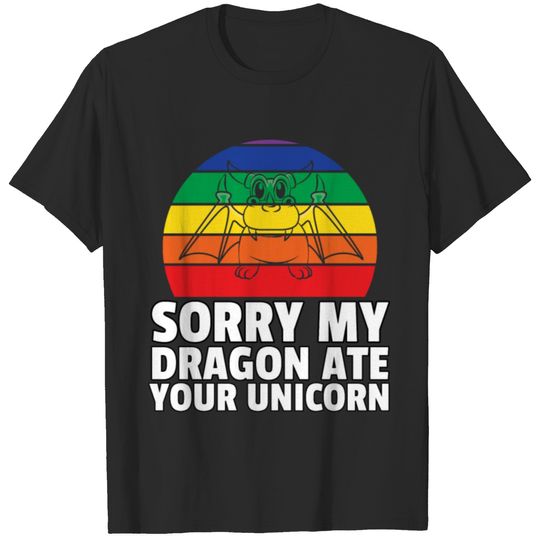 Dragon Monster Dragonhead Fire Funny Cute T-shirt