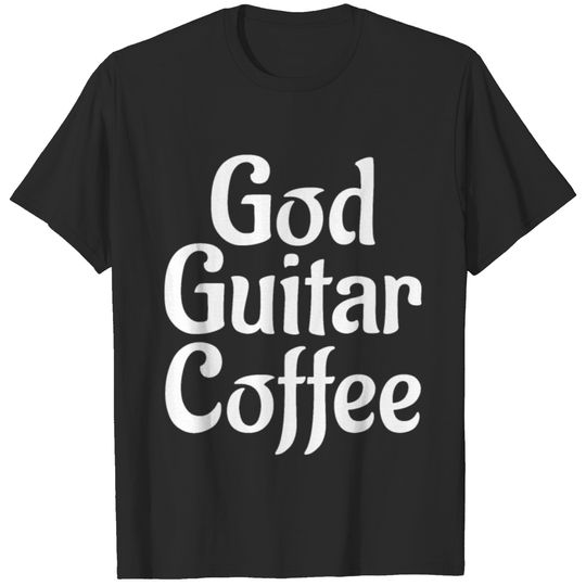 God Guitar Coffee T-shirt