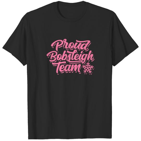 Sleigh Bobsled Bobsleigh Sled Winter Sports T-shirt