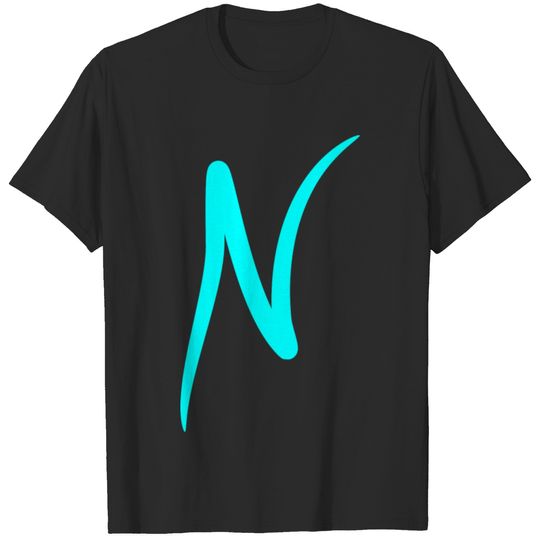 Letter N Initial Modern T-shirt