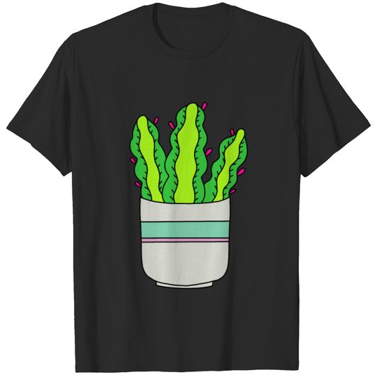 Flowering Succulent In Shabby Chic Pot T-shirt