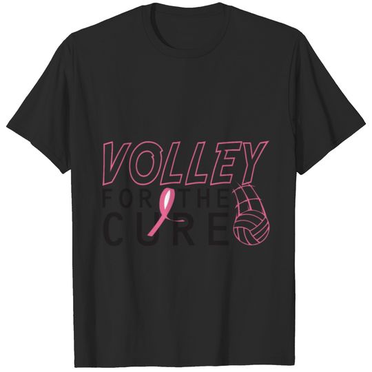 Volley for the cure breast cancer awareness T-shirt