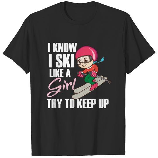 Winter Ski Girl T-shirt