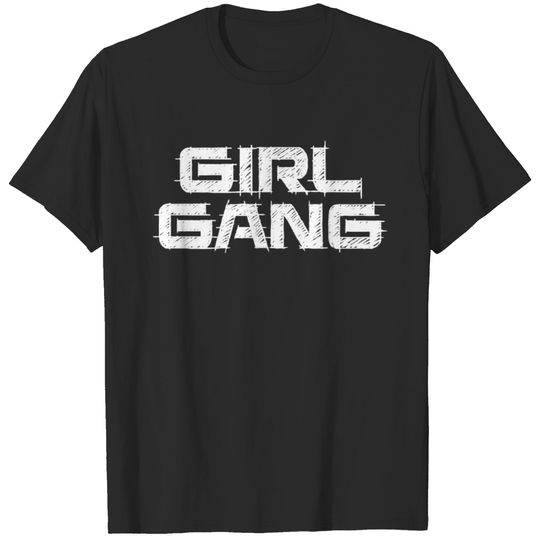 GIRL GANG CREATIVE DRAWING DESIGN T-shirt