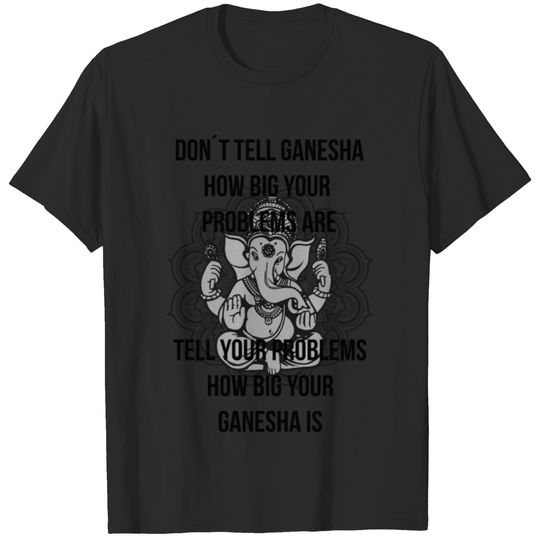 Ganesha yoga text T-shirt