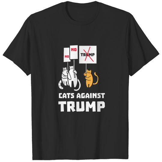Cats Against Trump Political Democrat Vote Electio T-shirt