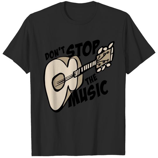 nonstop music guitar T-shirt
