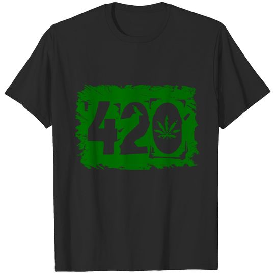 420 MARIJUANA LEAF Gifts For Stoner Cannabis T-shirt