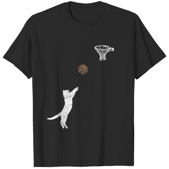 Basketball Cat Playing Balls T-shirt