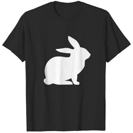 Rabbit silhouette easter T-shirt