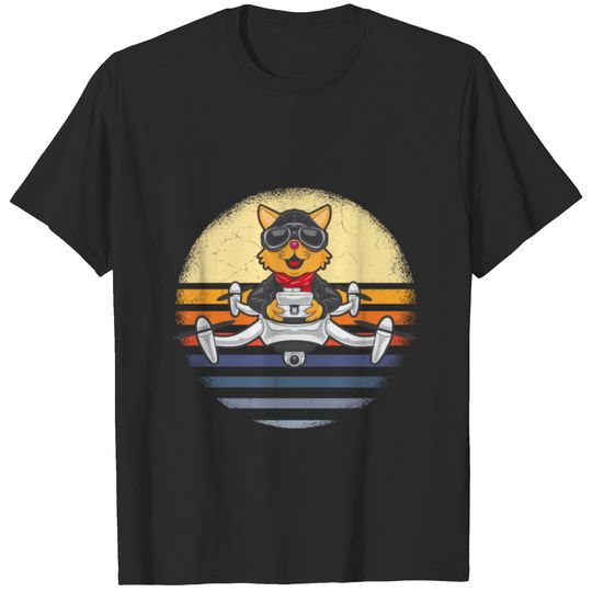 Drone cat T-shirt