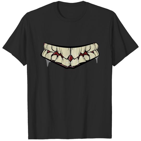Scary Mouth Halloween Face Costume T-shirt