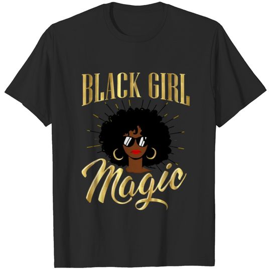 Black Girl Magic Afro Boujee Bougie T-shirt