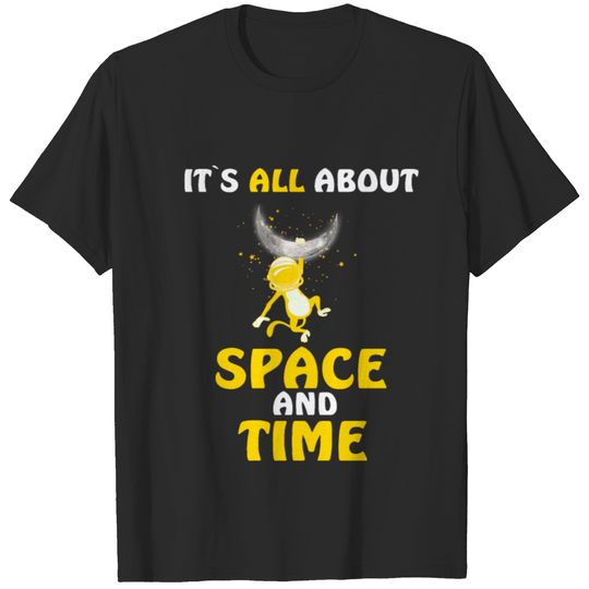 Astronaut Space Time Monkey Moon T-shirt