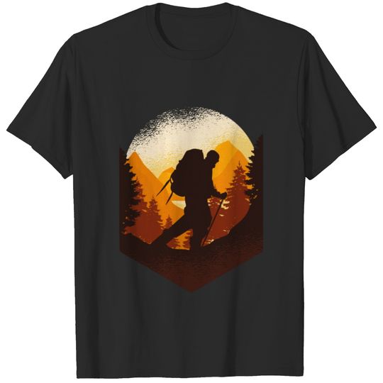 Cool Hiking Trekking Climbing Gift Design T-shirt