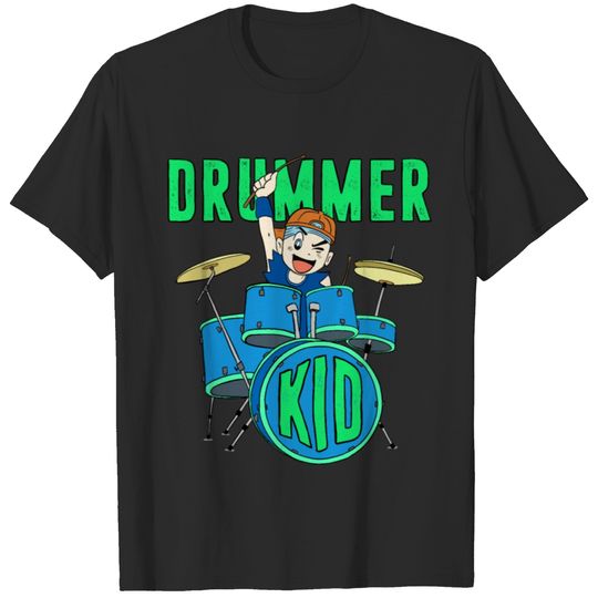 Drummer Kid - drumming Kid Gift T-shirt