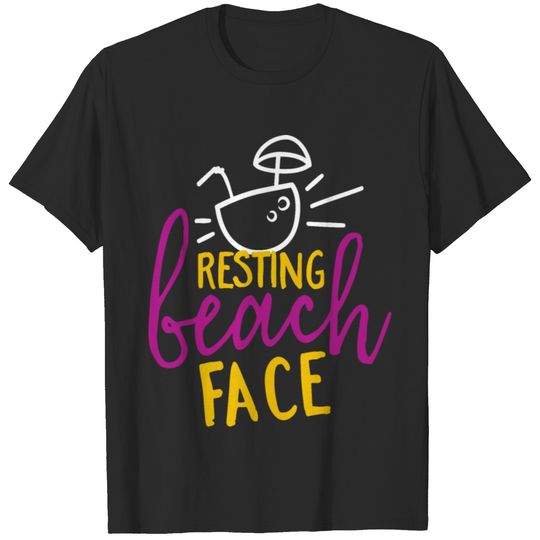 Beach Face Vacation Tshirt T-shirt