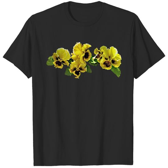 Frilly Yellow Pansies T-shirt