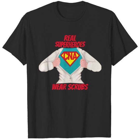 Super RN Real Superheroes Wear Scrubs T-shirt