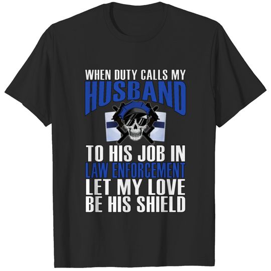 Proud Wife Of A Law Enforcement Officer T-shirt