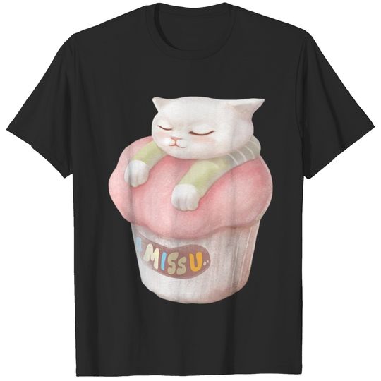 Cute Kitten Cupcake T-shirt
