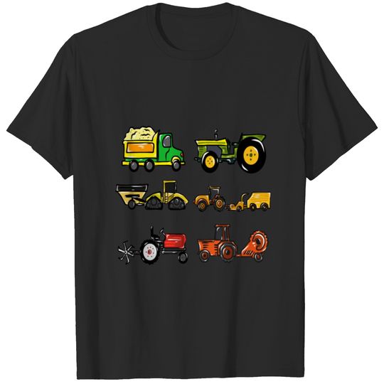 Boys Kids Tractor Tops Great Gift For Kids Tractor T-shirt