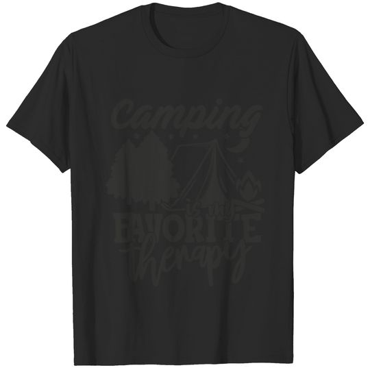 Camping Is My Favorite Therapy Gift T-shirt