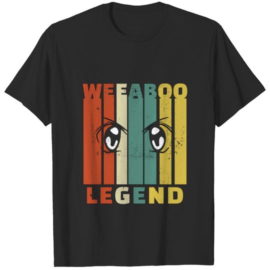 Weeaboo Legend Weeb Trash Stuff Vintage Anime Meme T-shirt