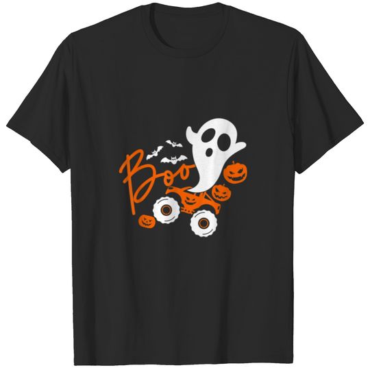 Ghost rider truck Monster Halloween pumpkin T-shirt