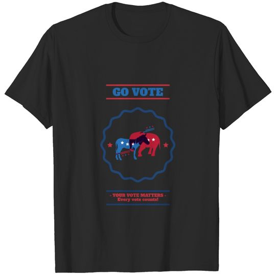 Your vote matters- every vote counts T-shirt